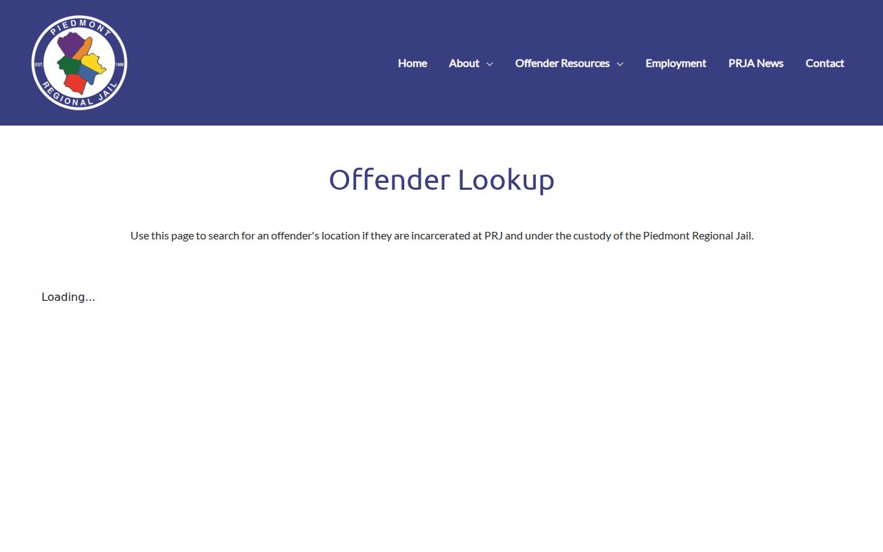 Official Piedmont offender lookup for Lunenburg County arrest searches