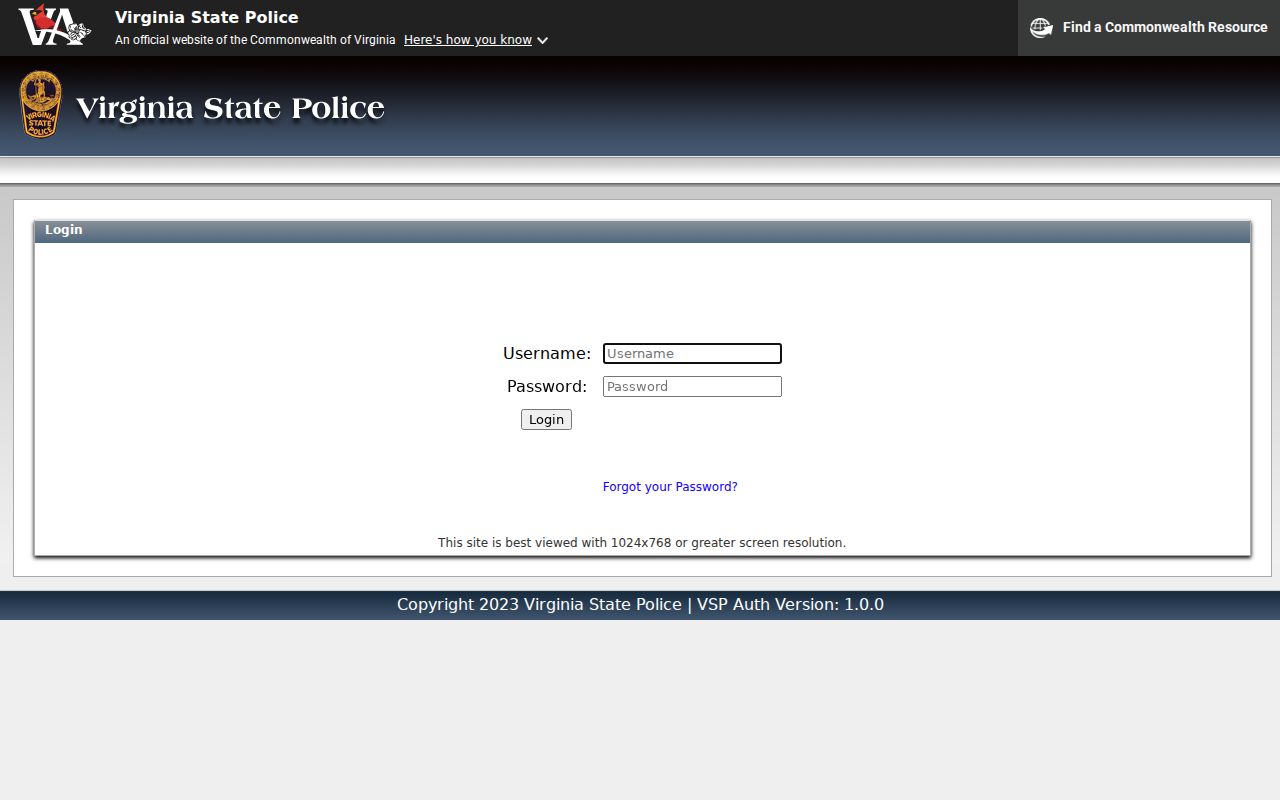 Lunenburg County criminal record request through the Virginia SP-167 generator